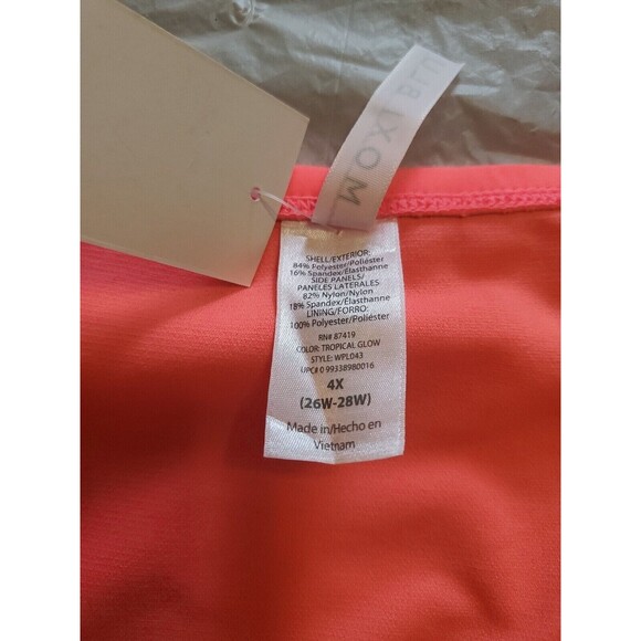 Womens Bikini Bottom 4xl Orange Peach & Black Moxi Blu Tags - Picture 4 of 8